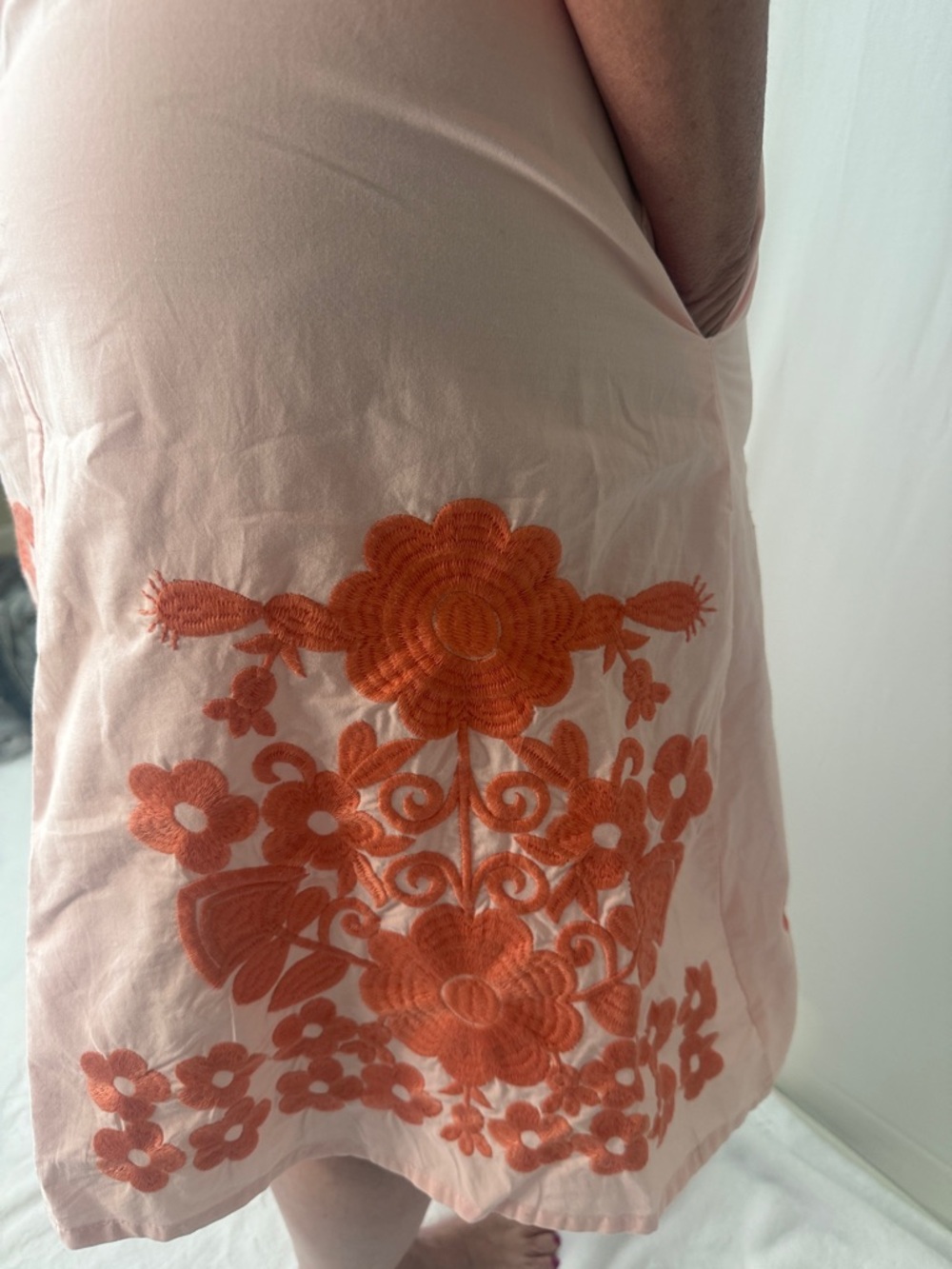 Julia Amory Pink Embroidered Mini Dress S - Picture 8 of 8